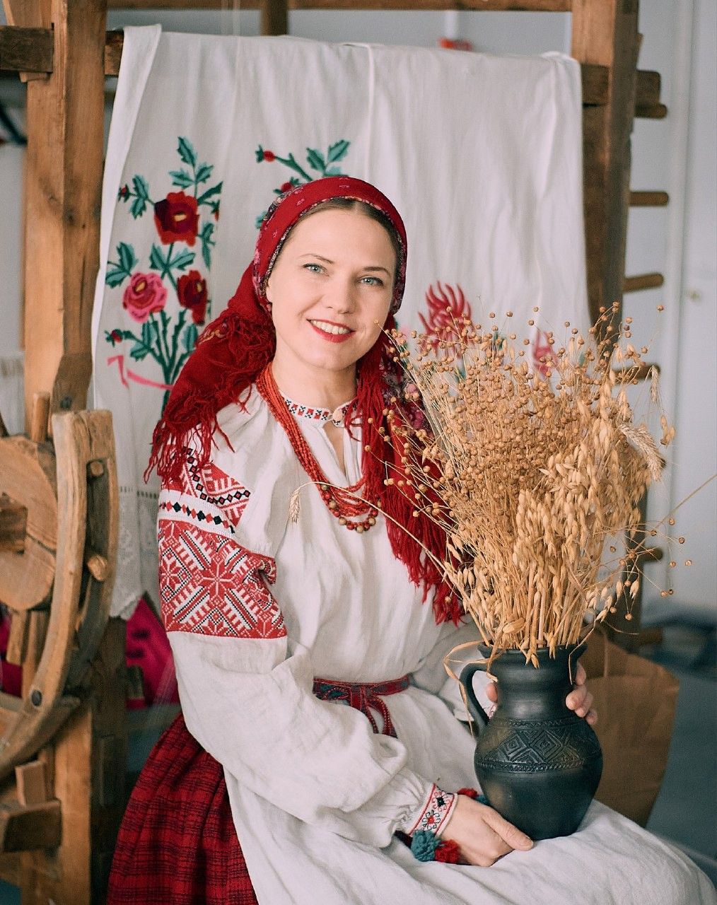 Women in Slavic costumes in Dehradun