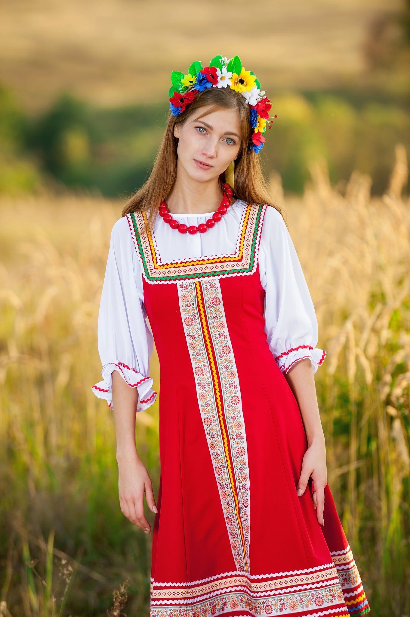 Women in Slavic costumes in Dehradun