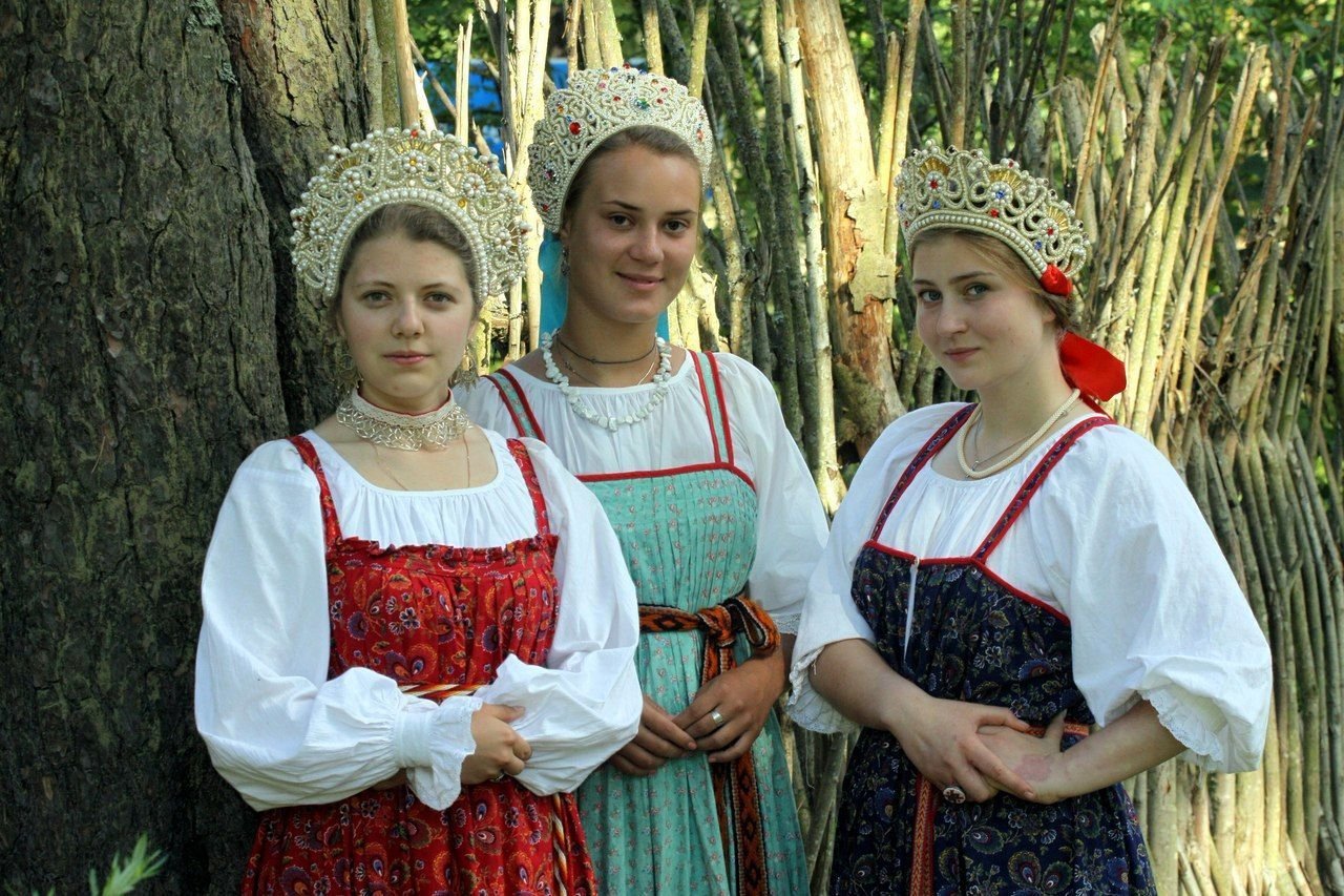 Sexy model Girls in Slavic costumes in Dehradun